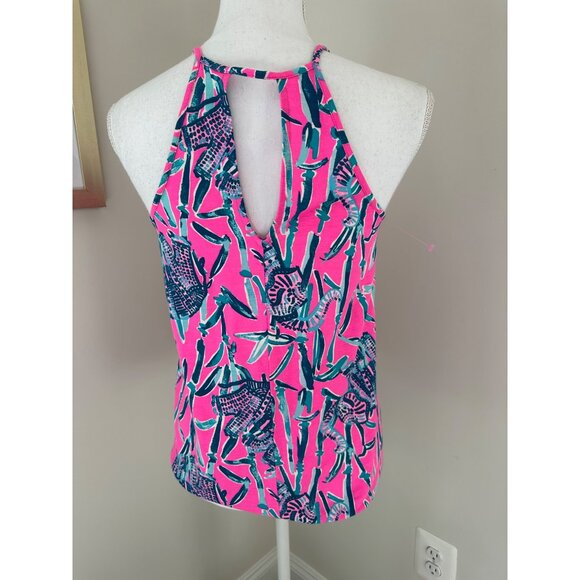 Lilly Pulitzer NWOT Size XS Pink Elephant Sleeveless Top - Picture 3 of 12